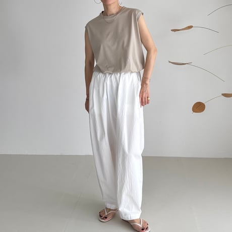 SUVIN GIZA PREMIUM POISE TANK TOP/NUDE BEIGE