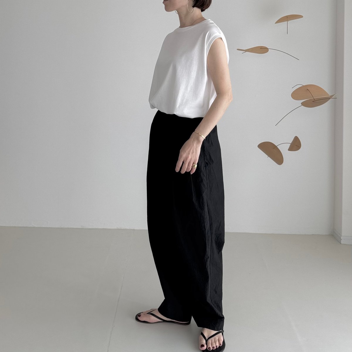 argue バフィパンツ　ブラック　1 ENVY PANTS/ BLACK | ARGUE