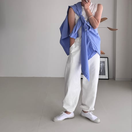 AMERICAN VINTAGE DRY SILKY SWEAT PANTS /WHITE