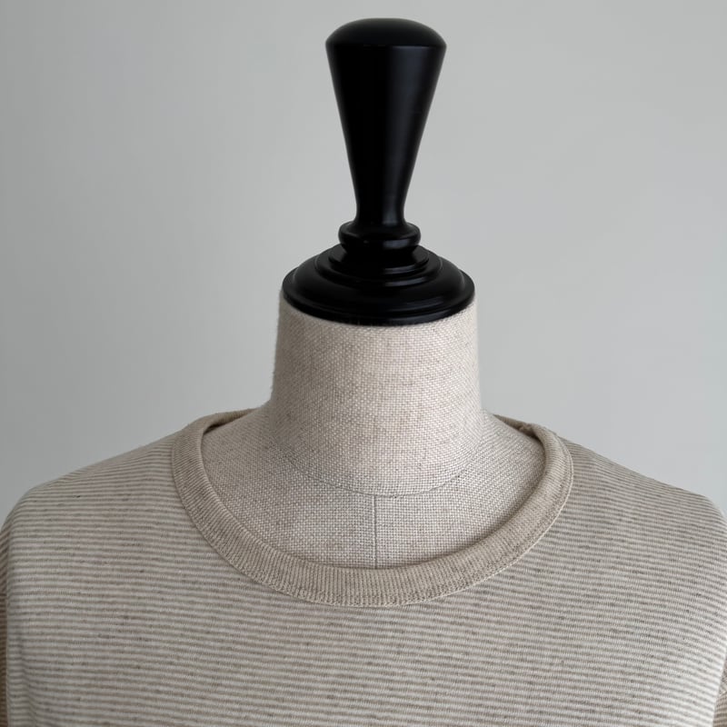 トップス argue organic cotton hemp border t beige ORGANIC COTTON HEMP BORDER T-SHIRTS/BEIGE | ARGUE