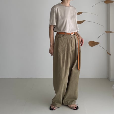 SUVIN GIZA PREMIUM POISE T-SHIRTS/NUDE BEIGE