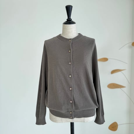 2WAY 90s CARDIGAN  / CHACOAL BROWN