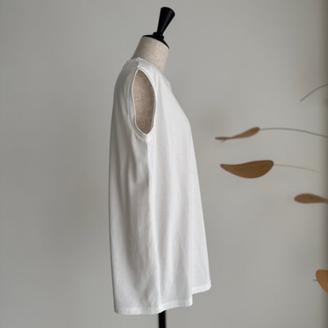 SUVIN GIZA PREMIUM POISE TANK TOP/WHITE