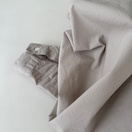 ORGANIC COTTON ROUGH MELLOW SHIRTS/GRAGE