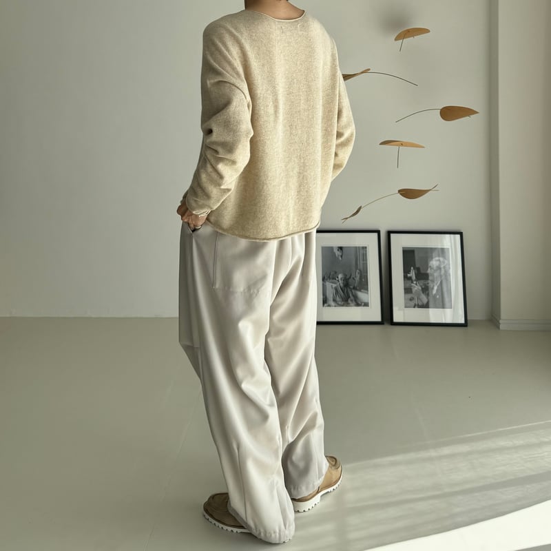 SUPER EXTRA FINE LAMB'S WOOL T-SHIRT HOLE KNIT/ SUPER EXTRA FINE LAMB'S WOOL T-SHIRT HOLE KNIT/