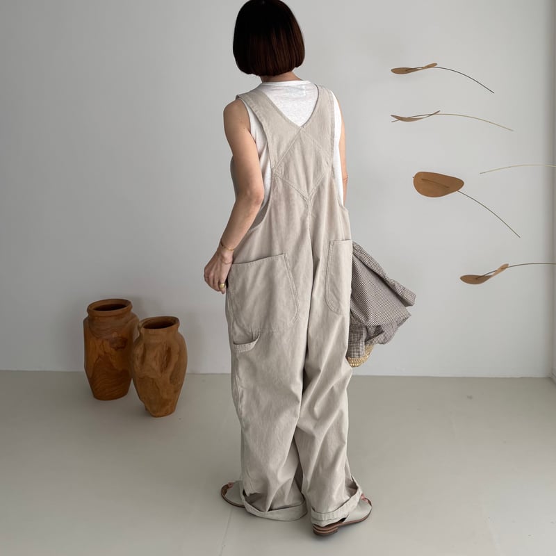 CORDUROY OVERALL / SAND BEIGE | ARGUE