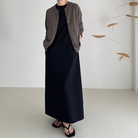 2WAY 90s CARDIGAN  / CHACOAL BROWN