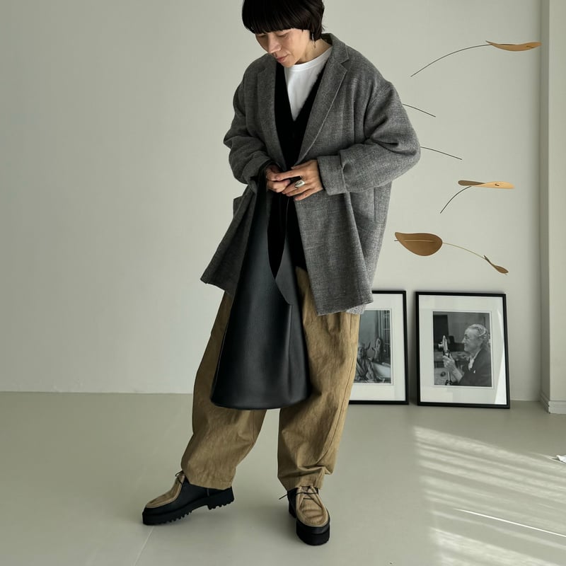 ジャケット・アウター argue SHETLANDWOOL LINEN SOFTTWISTJACKET 