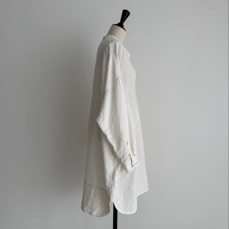 LINEN COTTON DENIM SHIRT TUNIC