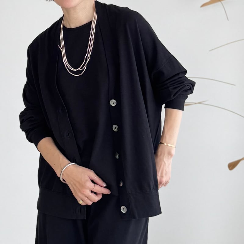 ARGUE Trinity set up カーディガン　ブラック Trinity set up / black | ARGUE
