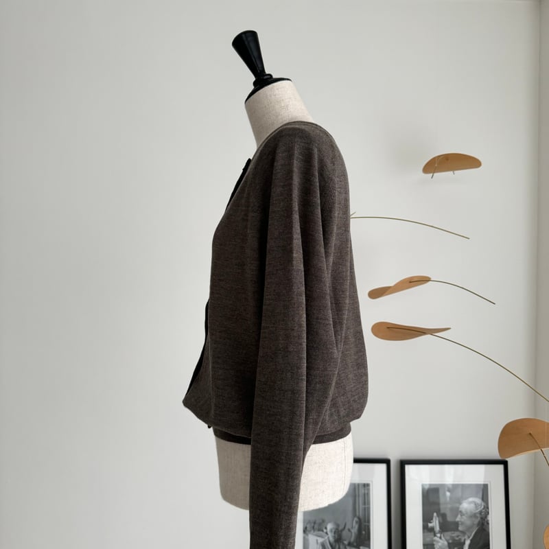 新品未使用！argueアーギュー/2WAY 90S CARDIGAN 90's REVERSIBLE WOOL CARDIGAN/COFFEE | ARGUE