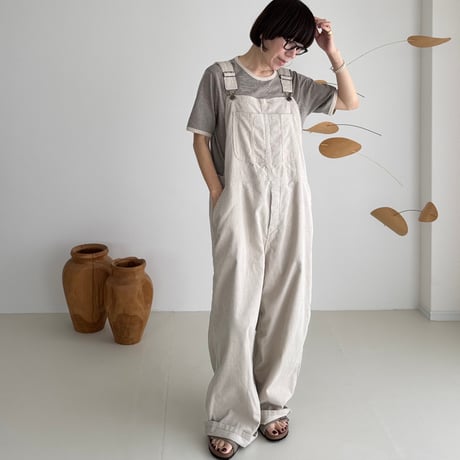 CORDUROY OVERALL / SAND BEIGE