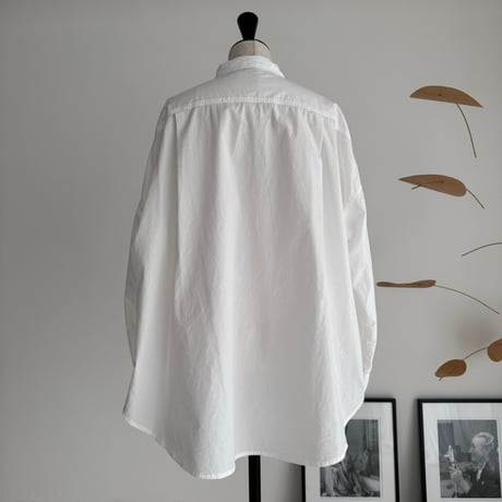 ORGANIC COTTON ROUGH MELLOW SHIRTS/WHITE