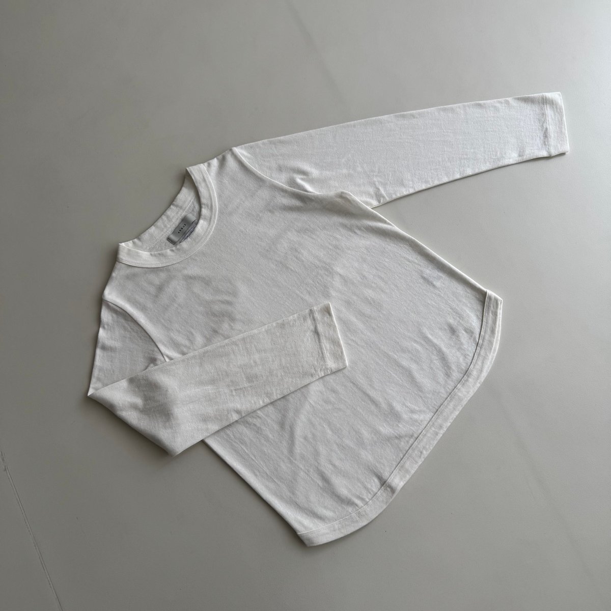 【ARGUE】COTTON RELIEF T/whiteサイズ2 COTTON RELIEF LT/WHITE | ARGUE