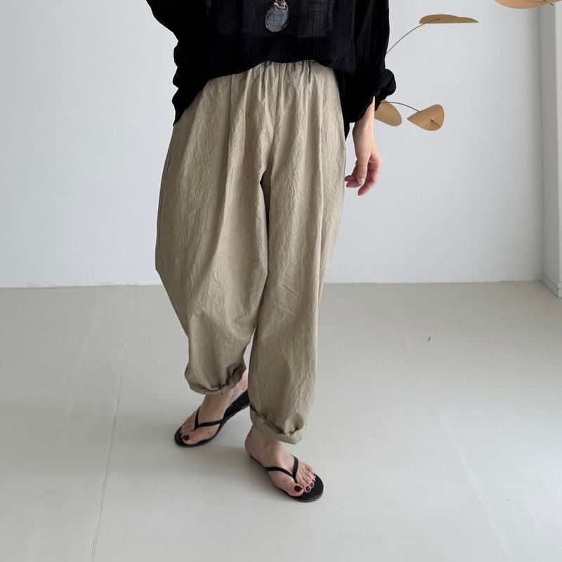argue バフィパンツ　キャメル　1 ENVY PANTS/CAMEL BEIGE | ARGUE