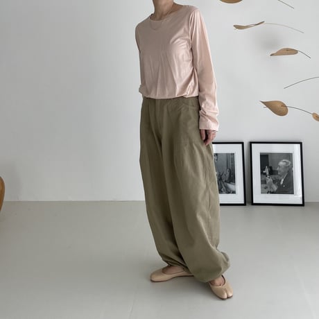 SHEER LIGTEST COTTON ESSENTIAL BASIC T-SHRTS/DUSTY PINK