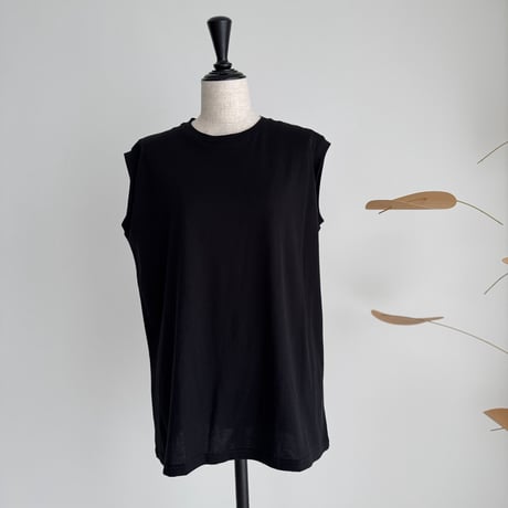 SUVIN GIZA PREMIUM POISE TANK TOP/BLACK