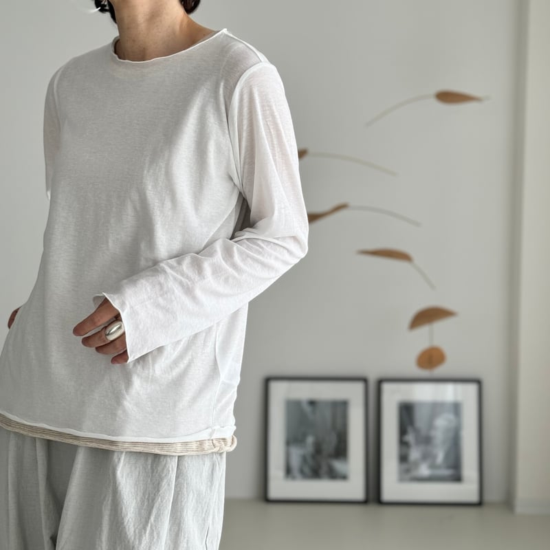 SOFY LONG T-SHIRTS/WHITE | ARGUE