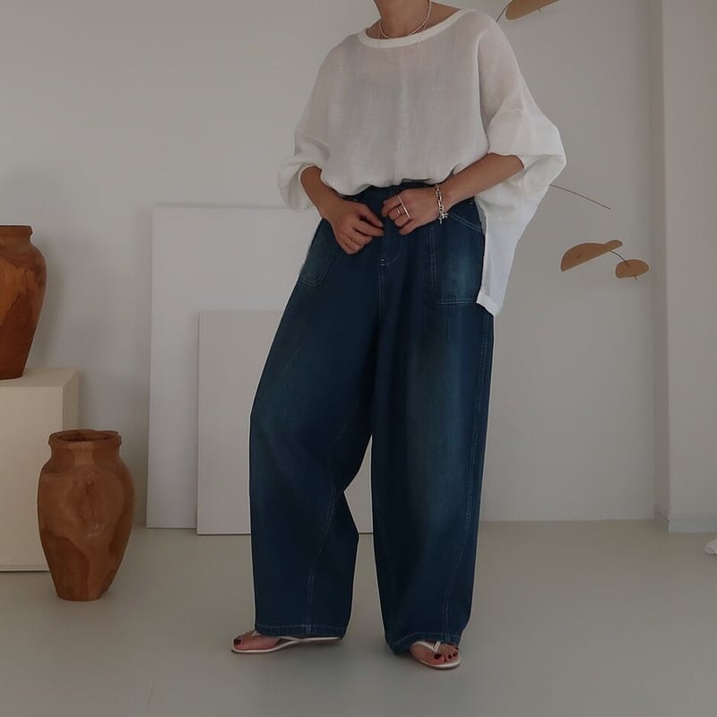 【ARGUE】 VINTAGE DENIM BACKER MOV PANTS