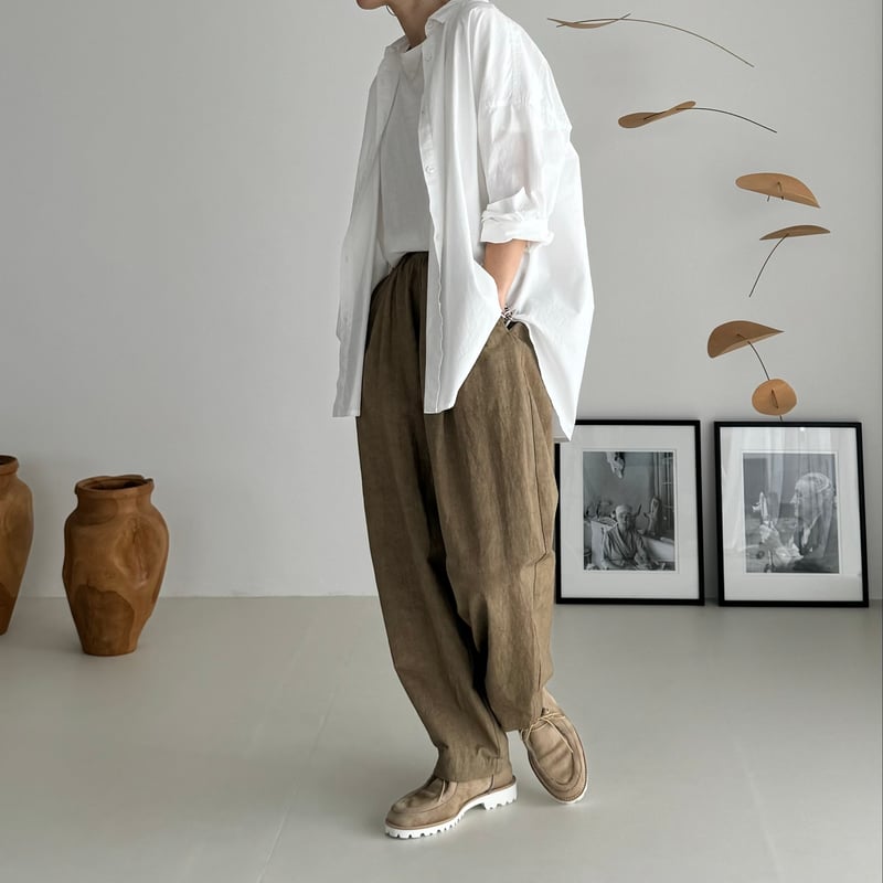 ORGANIC COTTON ROUGH MELLOW SHIRTS/WHITE | ARGUE