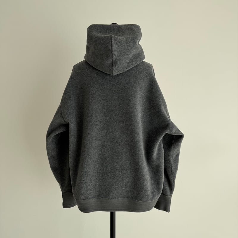 ITALY MELLOA FLEECE FOODIE /CHARCOAL GRAY | ARGUE