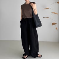 SUVIN GIZA PREMIUM POISE TANK TOP/OLIVE BROWN