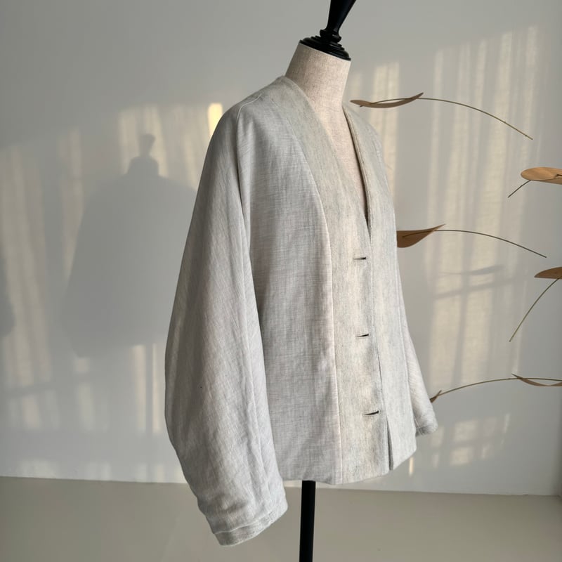 ジャケット・アウター argue WOOL SHAGGY SHORT JACKET COAT BISHU-WOOL SHAGGY SHORT JACKET COAT/CLAY | ARGUE