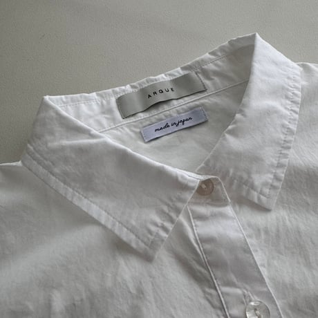 ORGANIC COTTON ROUGH MELLOW SHIRTS/WHITE