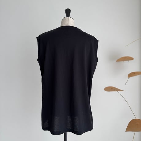 SUVIN GIZA PREMIUM POISE TANK TOP/BLACK