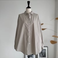 ORGANIC COTTON ROUGH MELLOW SHIRTS/GRAGE