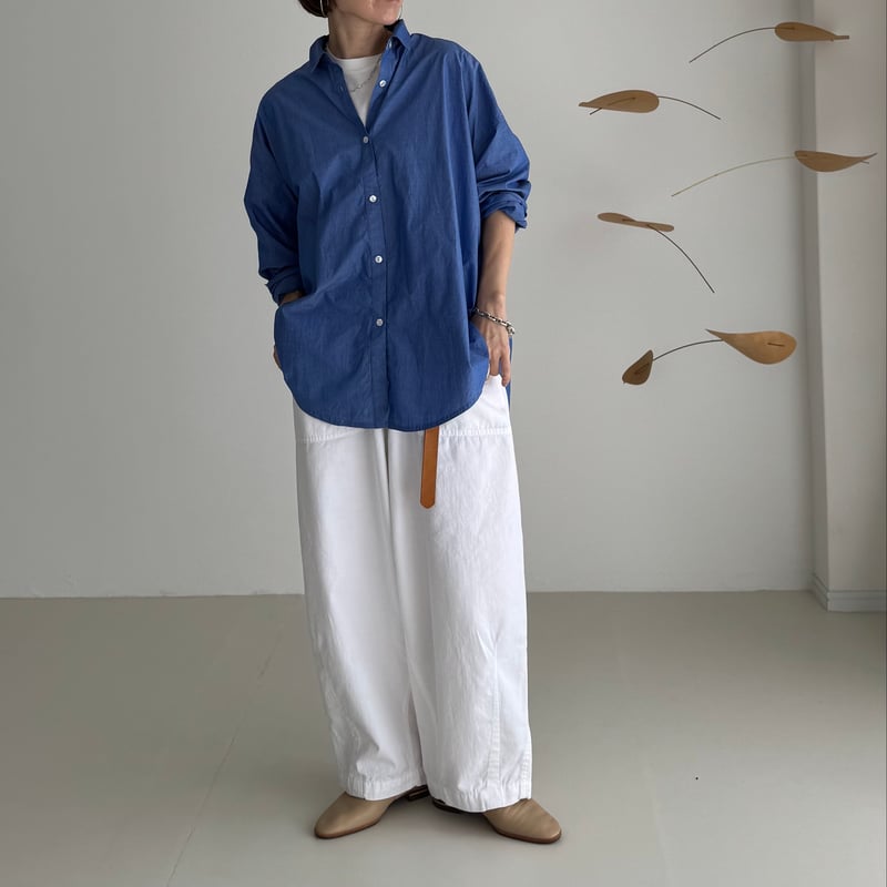 トップス ARGUE | SAX SHIRTS/MID MELLOW ROUGH COTTON ORGANIC shirt mellow rough cotton organic トップス