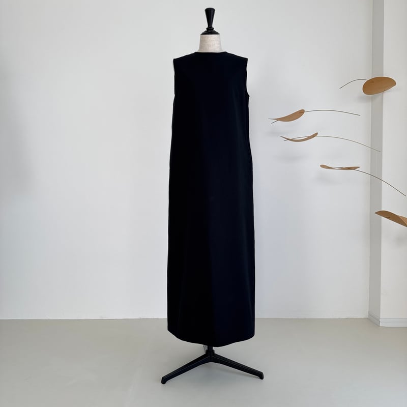 argue シアサッカー　ワンピース　SEERSUCKER DRESS SEERSUCKER DRESS /BLACK | ARGUE