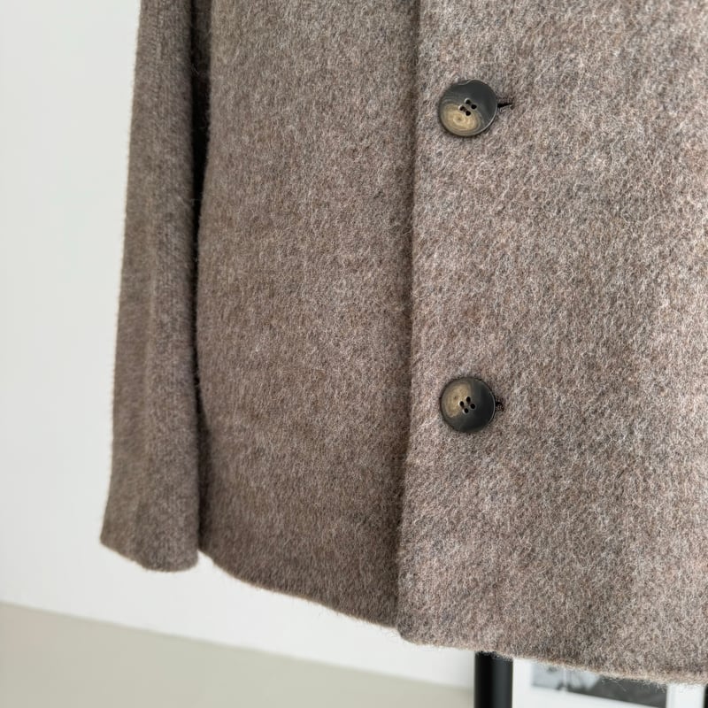 ジャケット・アウター argue WOOL SHAGGY SHORT JACKET COAT BISHU-WOOL SHAGGY SHORT JACKET COAT/ TUCHI | ARGUE