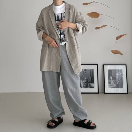 AMERICAN VINTAGE DRY SILKY SWEAT PANTS /GRAY