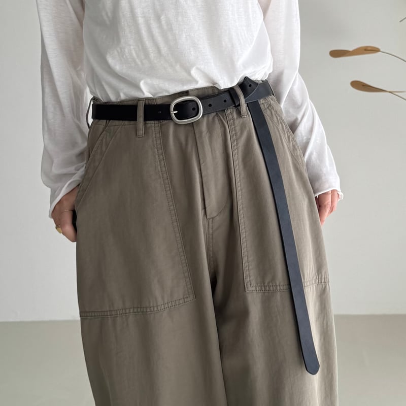 LONG LETHER BELT/BLACK | ARGUE