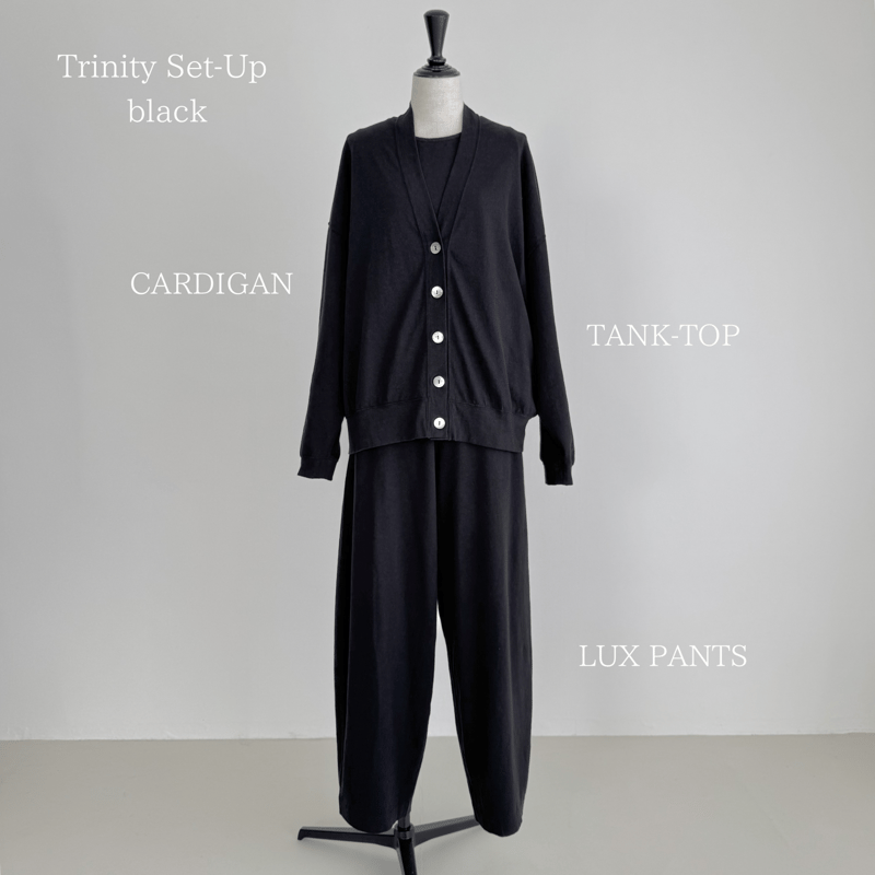 ARGUE Trinity set up カーディガン　ブラック Trinity set up / black | ARGUE