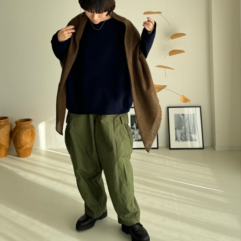 新品】argue WOOL CASHMERE HOLE SWEAT KNIT 新品】argue WOOL CASHMERE HOLE SWEAT KNIT