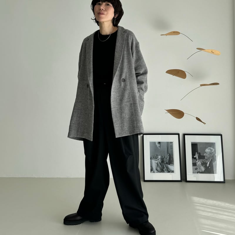 ジャケット・アウター argue SHETLAND WOOL LINEN SOFT TWIST argue SHETLAND WOOL LINEN TWIST JACKET