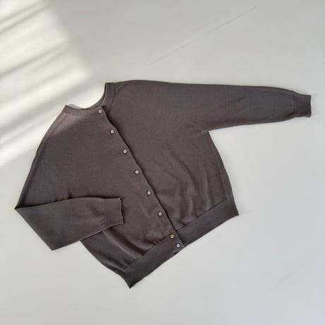 2WAY 90s CARDIGAN  / CHACOAL BROWN