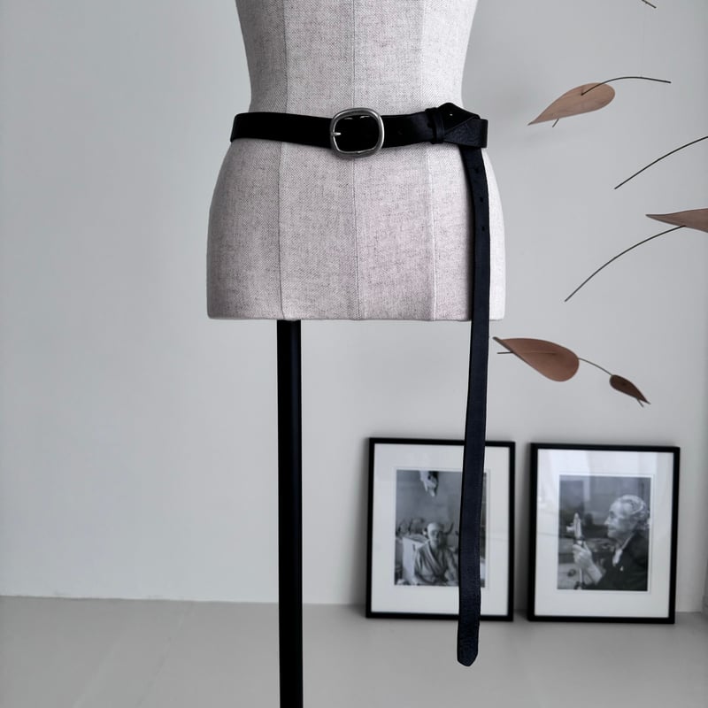 LONG LETHER BELT/BLACK | ARGUE