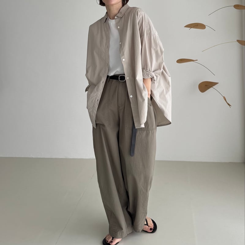 ORGANIC COTTON ROUGH MELLOW SHIRTS/GRAGE | ARGUE