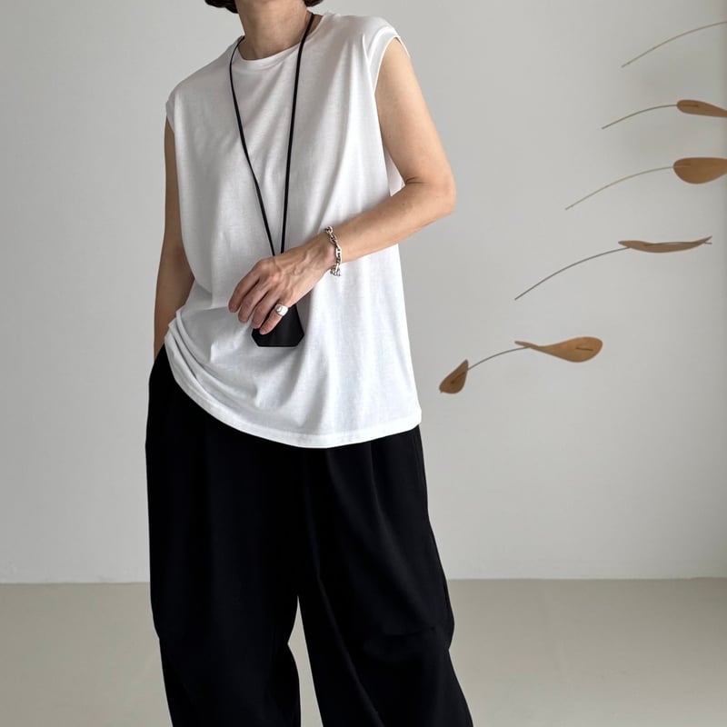 SUVIN GIZA PREMIUM POISE TANK TOP/WHITE | ARGUE