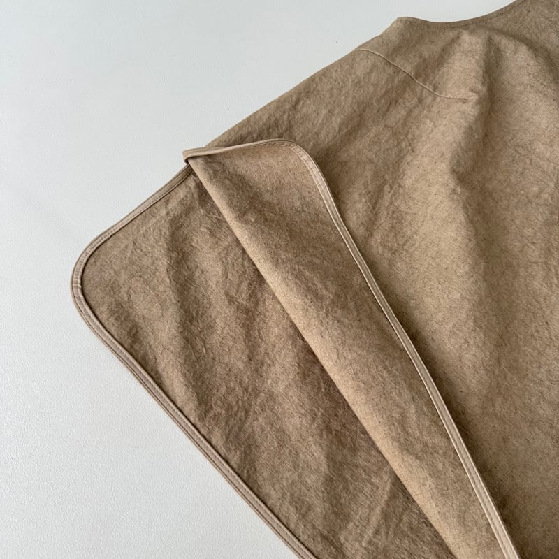 BUFFY VINTAGE SLEEVELESS BLOUSE/DARK CAMEL | ARGUE