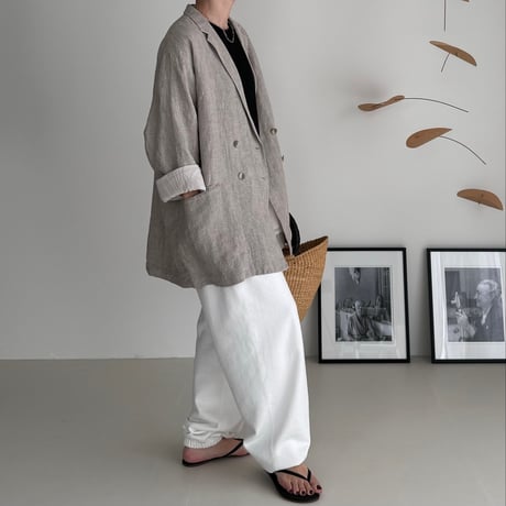 AMERICAN VINTAGE DRY SILKY SWEAT PANTS /WHITE