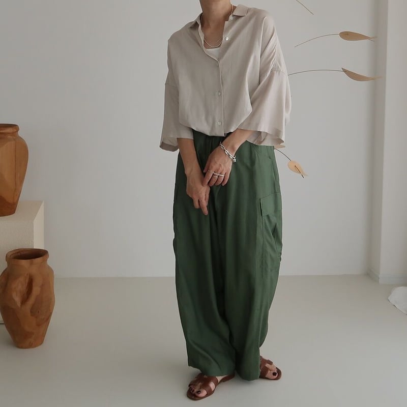 ORGANIC COTTON CUPRA FLOW MOV CARGO PANTS /KHAK...