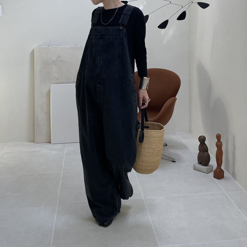 OVERSIZED LADY OVERALL DENIM/BLACK | ARGUE