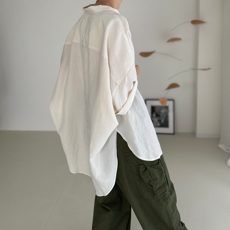 OVER DEFORMATION BLOUSE argue アーギュ　シャツ OVER DEFORMATION BLOUSE argue アーギュ シャツ - メルカリ