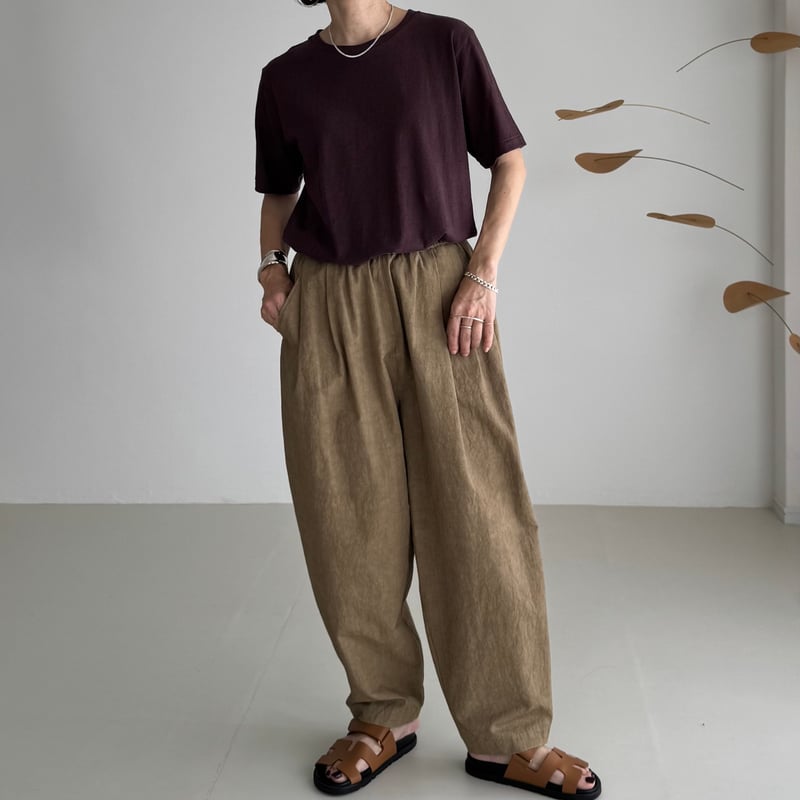 BELGIUM LINEN×COTTON PERFECT REGULAR T-SHIRTS/B