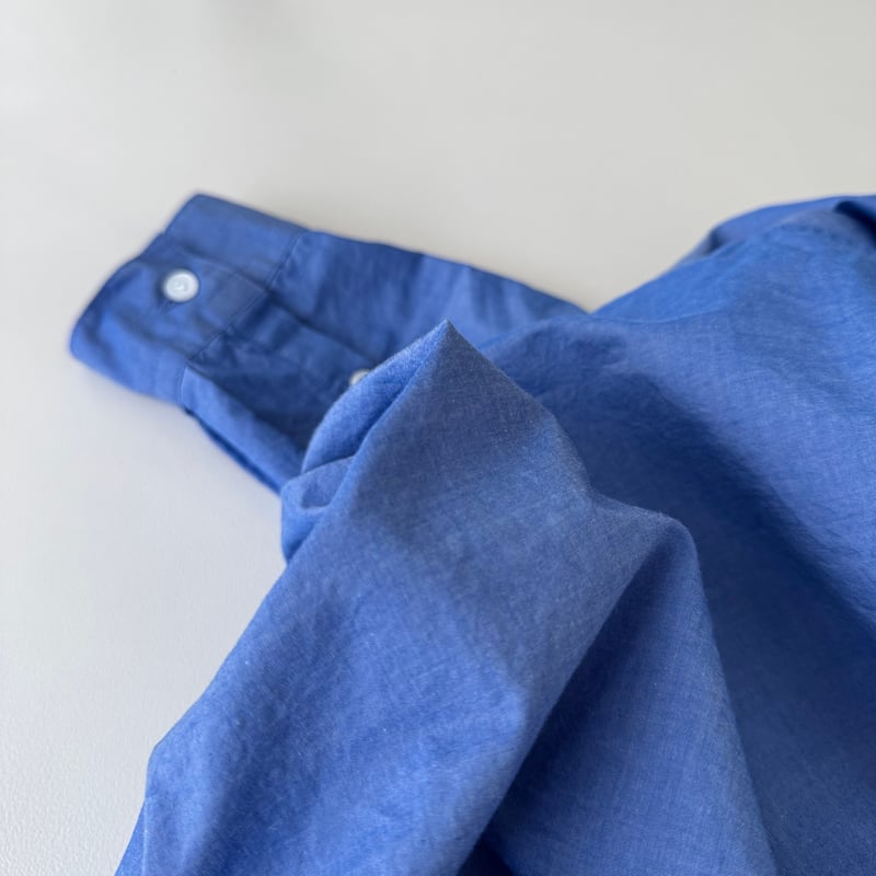 ORGANIC COTTON ROUGH MELLOW SHIRTS/MID SAX | ARGUE