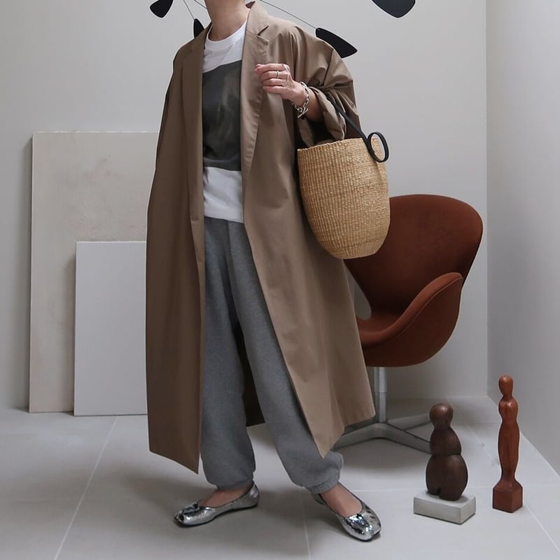 ESSENTIAL WIDE OVER TRENCH COAT/CAMEL BEIGE
